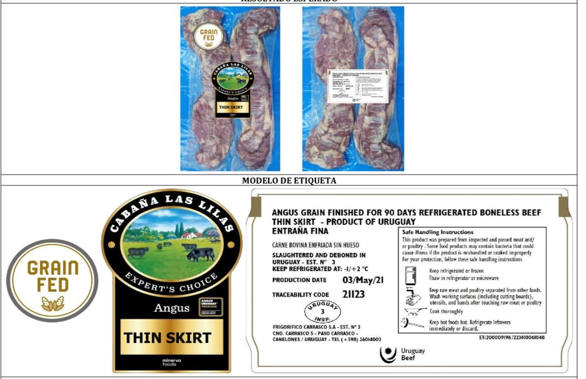 SKIRT STEAK THIN (ENTRAÑA FINA) - CABAÑA LAS LILAS BLACK ANGUS CERTIFIED - Price $15.99 / LB