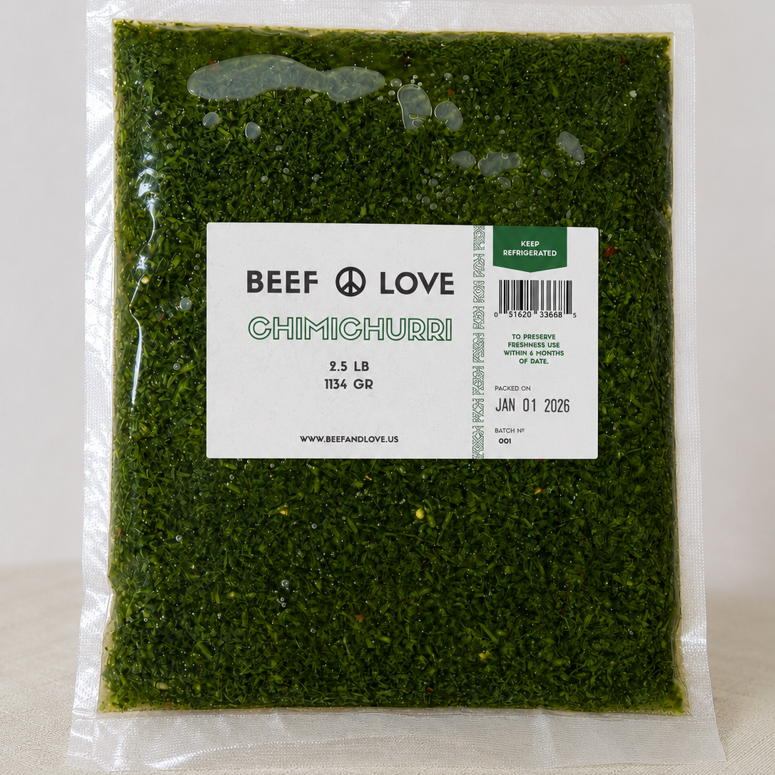 CHIMICHURRI 2.5 LB ORIGINAL PARTY SIZE - Beef ☮︎ Love $25