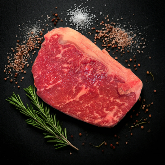 NEW YORK STRIP LOIN (BIFE DE CHORIZO) -CABAÑA LAS LILAS ANGUS URUGUAY - Price $13.99 / LB