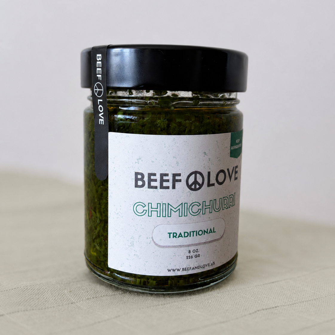 CHIMICHURRI 8 OZ TRADITIONAL - Beef ☮︎ Love $12.95